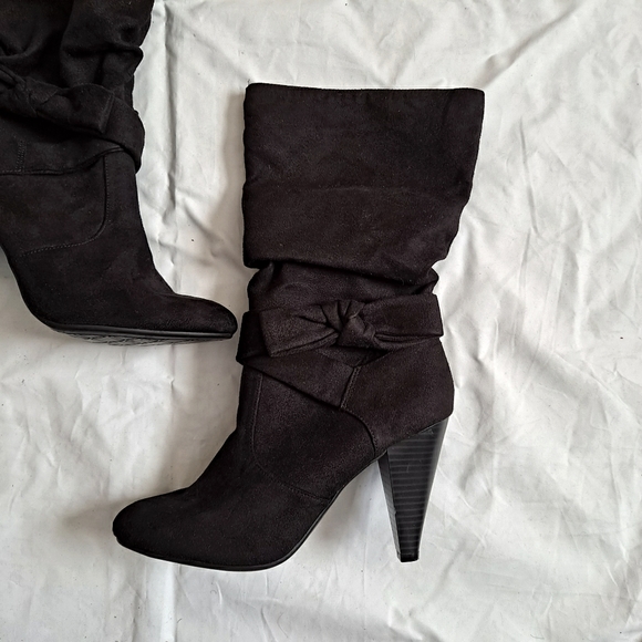 Apt. 9 Shoes - Apt. 9 Faux Suede Mid-Calf Slouch Boot